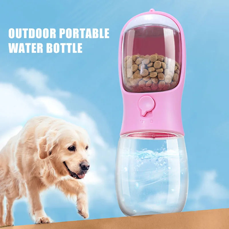 2 in 1 Portable Pet Water Cup Bottle