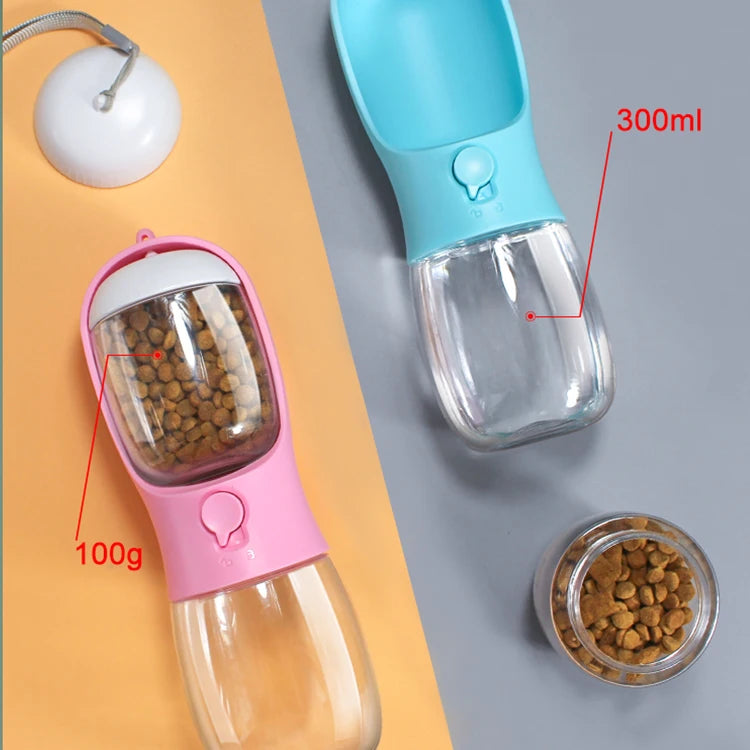 2 in 1 Portable Pet Water Cup Bottle