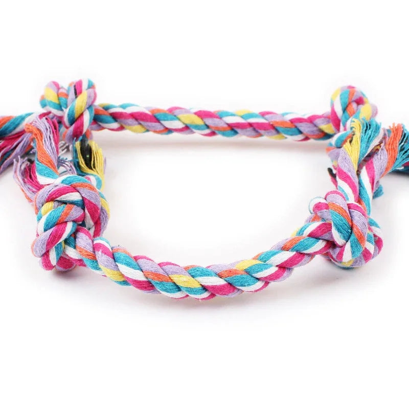 Pet Puppy Chew Toy Cotton Knot Rope