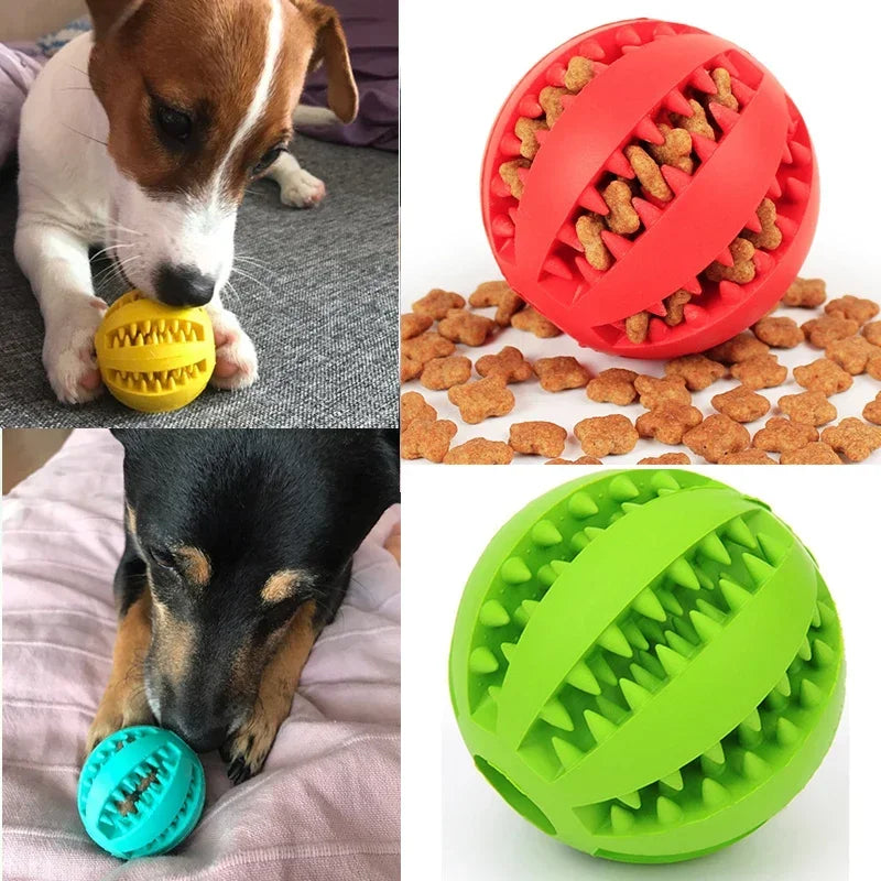 Pet Dog Toy Interactive Rubber Balls