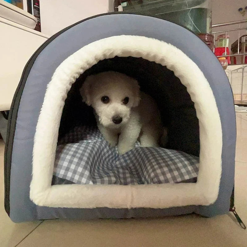 Enclosed Warm Dog Bed