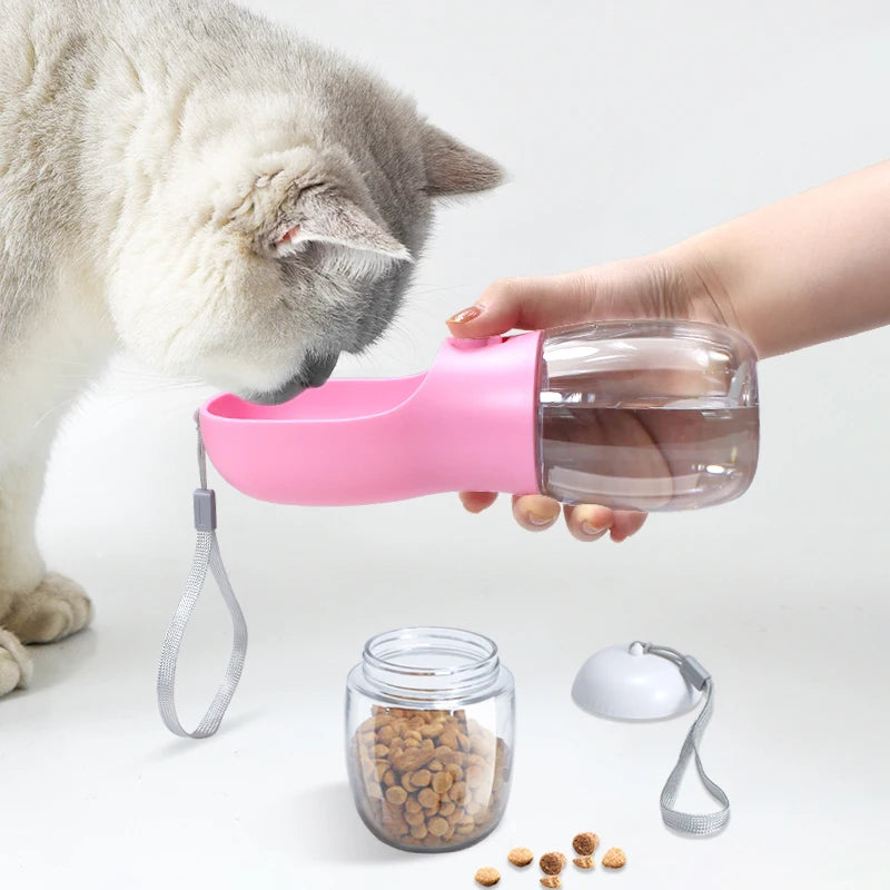 2 in 1 Portable Pet Water Cup Bottle