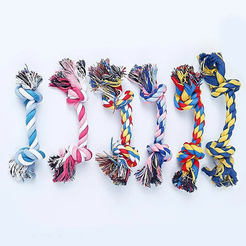 Pet Puppy Chew Toy Cotton Knot Rope